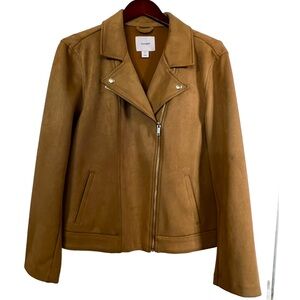 Tan suede like jacket
